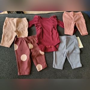 NWOT Baby 5 Piece Clothing Bundle
